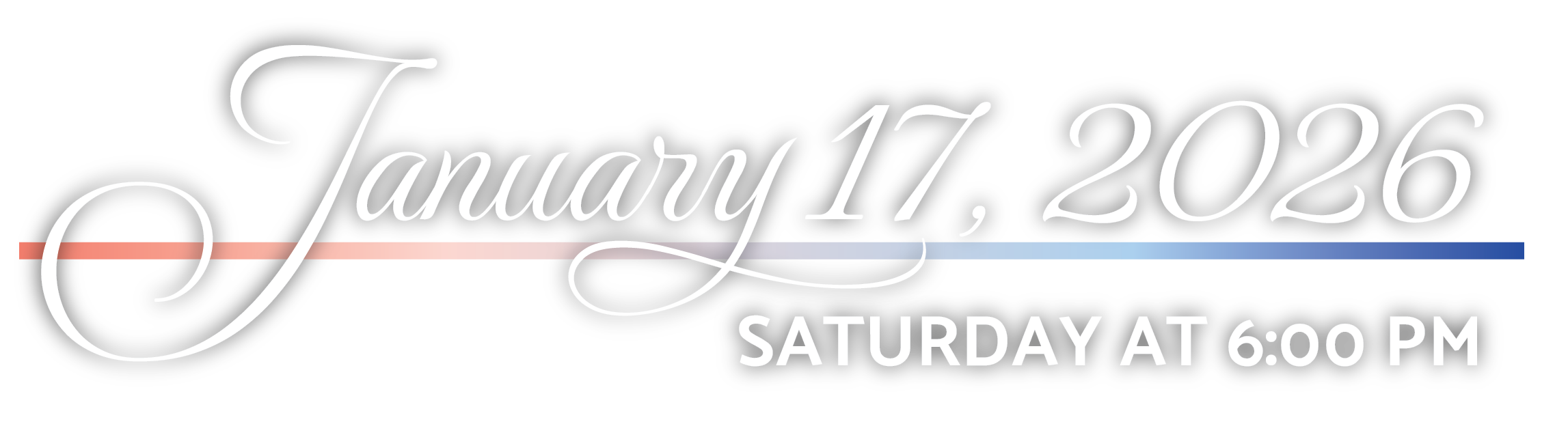 Saturday, January 17, 2026 at 6 pm