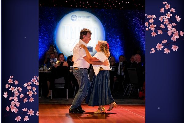 The Roussels on the dance floor.